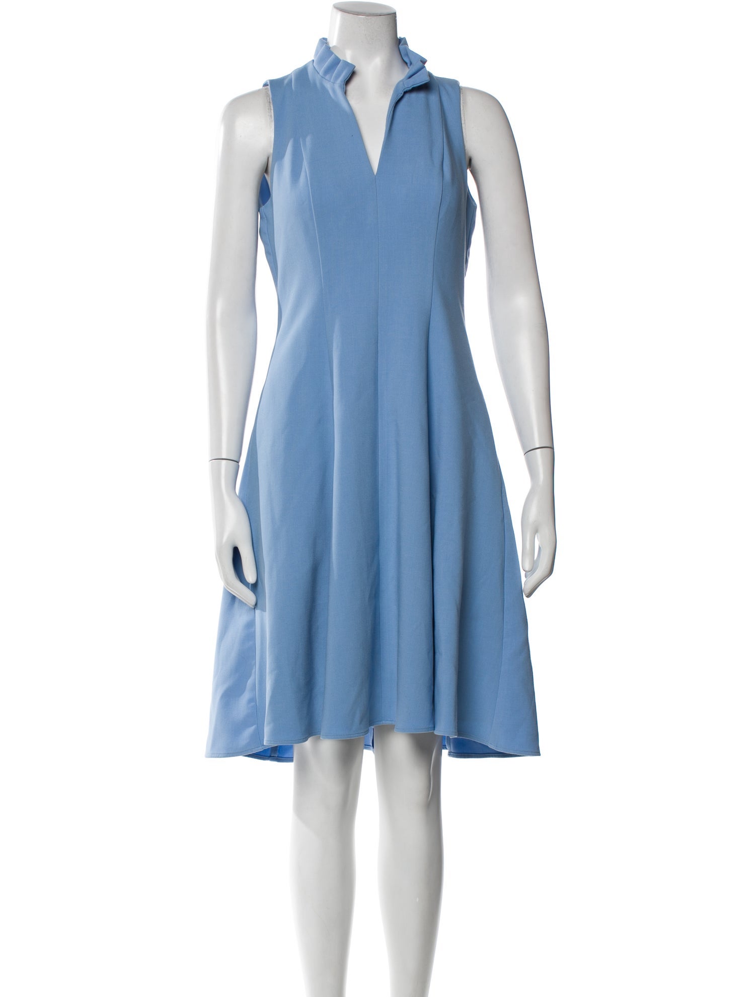 Black Halo V-Neck Knee-Length Dress